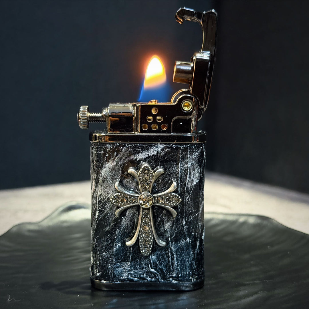 Chrome Hearts-Inspired Windproof Retro Lighter