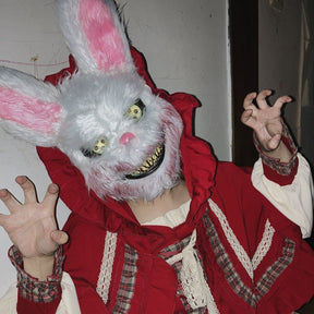 Halloween bloody rabbit mask