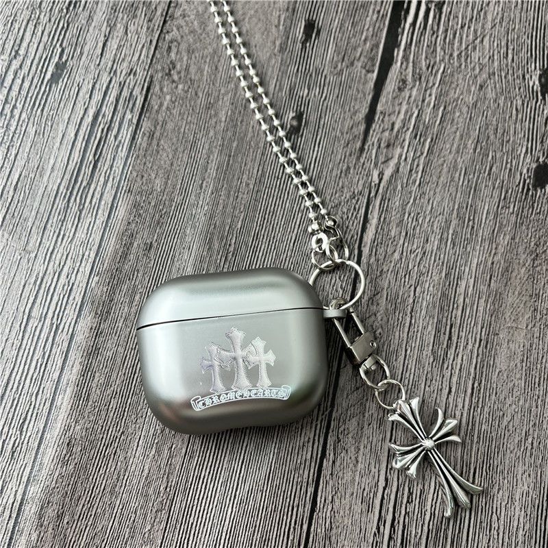 Chrome Hearts Pattern Apple Earphone Protective Case
