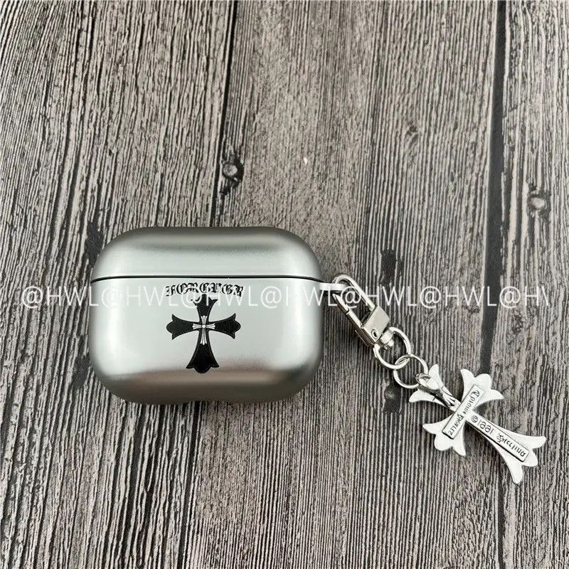 Chrome Hearts Pattern Apple Earphone Protective Case