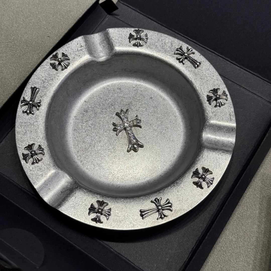 Chrome Hearts Cross Stainless Steel Cigar Ashtray