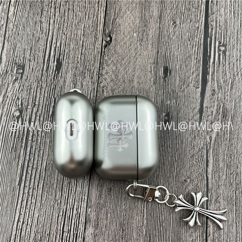 Chrome Hearts Pattern Apple Earphone Protective Case