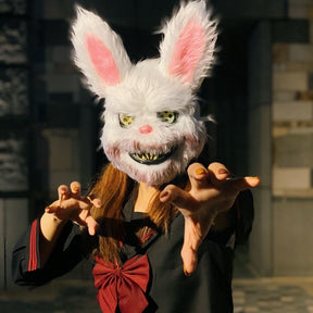 Halloween bloody rabbit mask