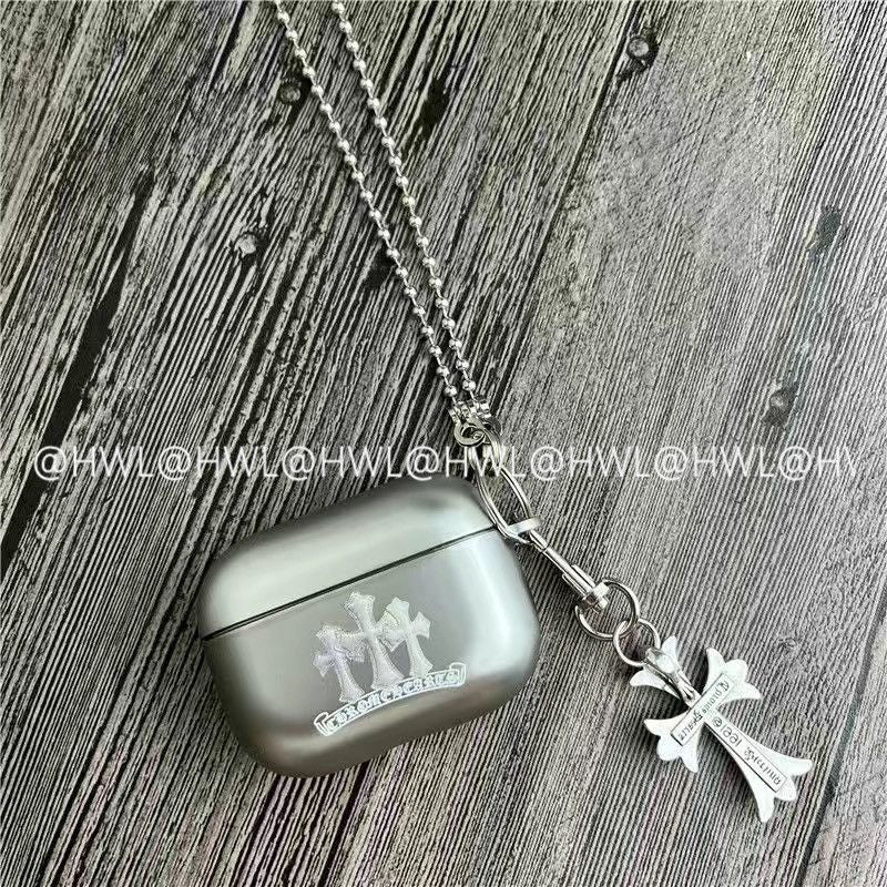 Chrome Hearts Pattern Apple Earphone Protective Case