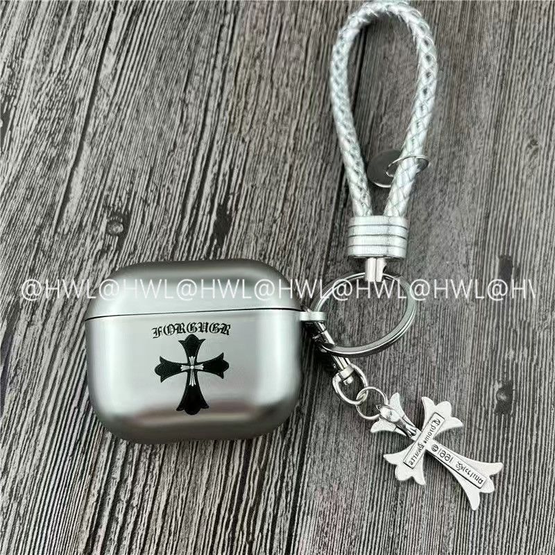 Chrome Hearts Pattern Apple Earphone Protective Case