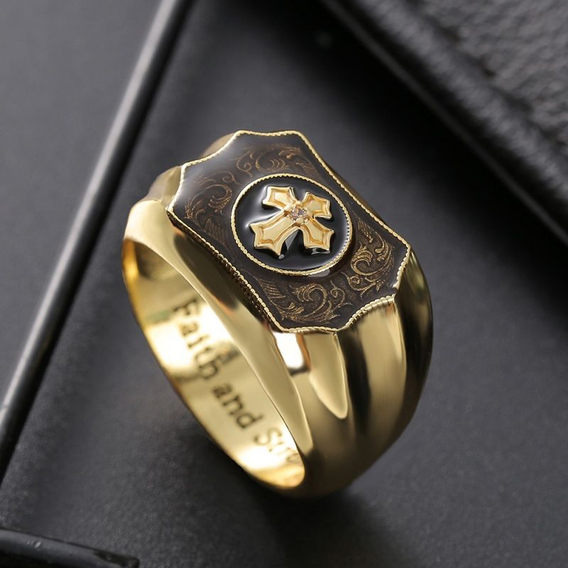 Chrome Hearts cross symbolizing faith creative ring