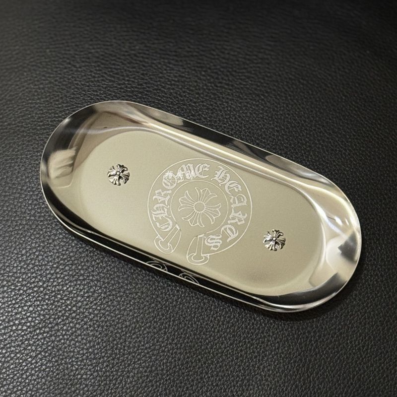 Chrome Hearts Stainless Steel Oval Metal Storage Tray