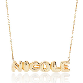 bubble letter name necklace