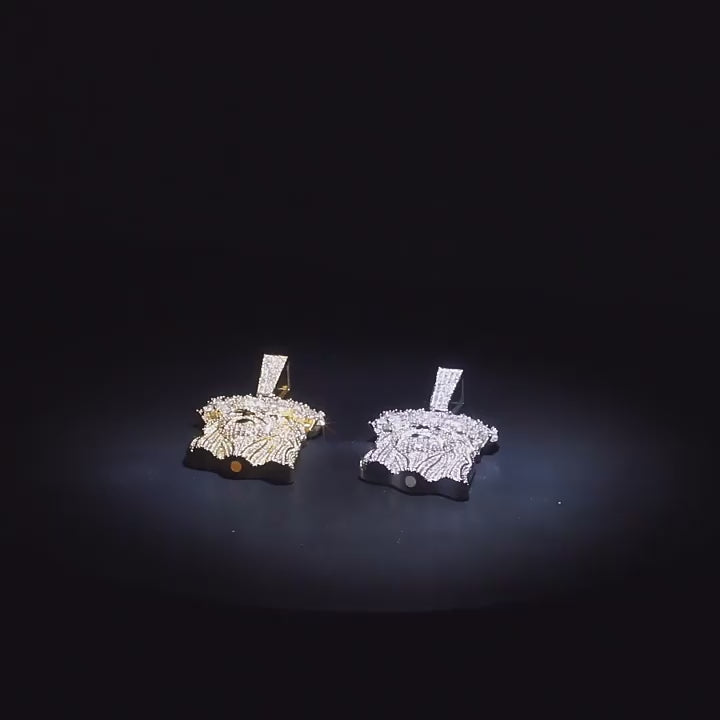 Hip Hop  Iced Out CZ Jesus Piece Pendant Necklace