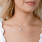Heart-shaped baby footprints love necklace female pendant clavicle chain love footprints neck chain