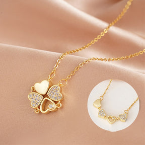 Fashion Fantasy Clover Necklace for Women Elegant Ladies Party Pendant