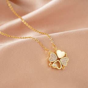 Fashion Fantasy Clover Necklace for Women Elegant Ladies Party Pendant