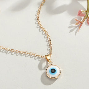 Türkische Evil Eye Choker-Halskette Lucky Blue Evil Eyes Clavicle Chain Halskette