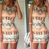 Sleeveless Slim Fitting Mini Dress Fashion Holiday Daily Leisure Beach Party Sheath Dress