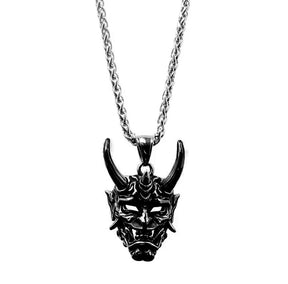 Punk Ghost Skull Mask Pendant Necklace Cool Men's Rock Party Jewelry