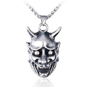 Punk Ghost Skull Mask Pendant Necklace Cool Men's Rock Party Jewelry