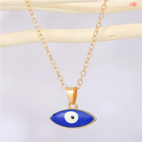 Türkische Evil Eye Choker-Halskette Lucky Blue Evil Eyes Clavicle Chain Halskette