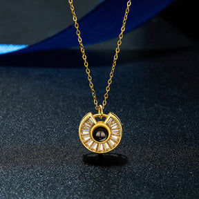 Collana personalizzata con foto Collana di fiori Regalo romantico di San Valentino