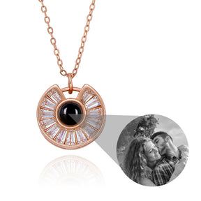 Collana personalizzata con foto Collana di fiori Regalo romantico di San Valentino