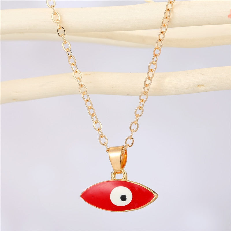 Türkische Evil Eye Choker-Halskette Lucky Blue Evil Eyes Clavicle Chain Halskette