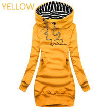 Autumn and Winter Women Dresses Long Sleeve Hoodie Dress for Women Pullover Hooded Dresses