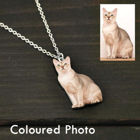 Personalized Photo Necklace,Pet Photo Necklace,Picture Necklace,  Memorial Gift