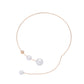 Big White Imitation Pearl Choker Necklace  Clavicle Chain Fashion Necklace