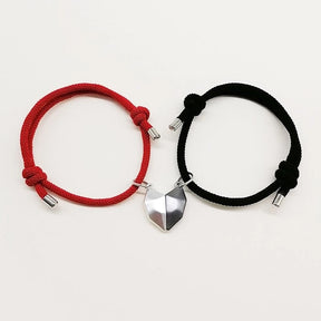 2Pcs Fashion Lovers Matching Friendship Heart Bracelet