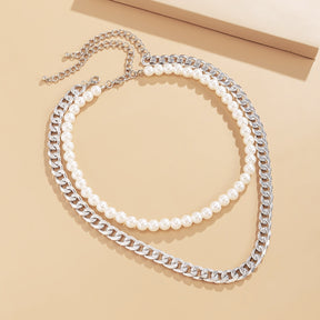 Trend Schmuck Hochzeit Große Perlenkette Für Frauen Mode Weiße Imitationsperle Choker