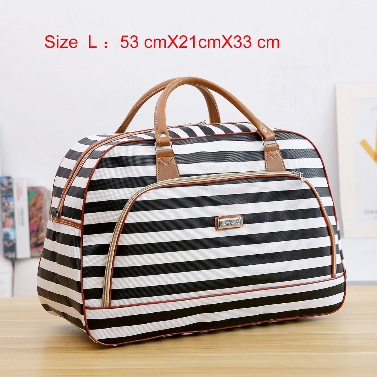 Women Travel Bags PU Leather Large Capacity Waterproof Print Luggage Duffle Bag