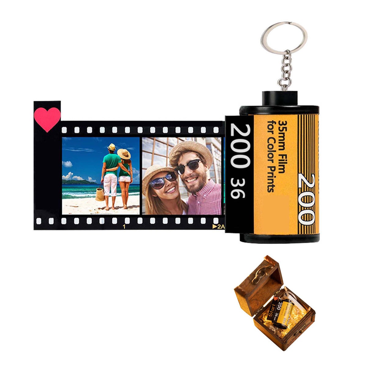 10/15/20/25 Pcs Photos DIY Album Cover Keychains Anniversary Birthdays Memory Gift