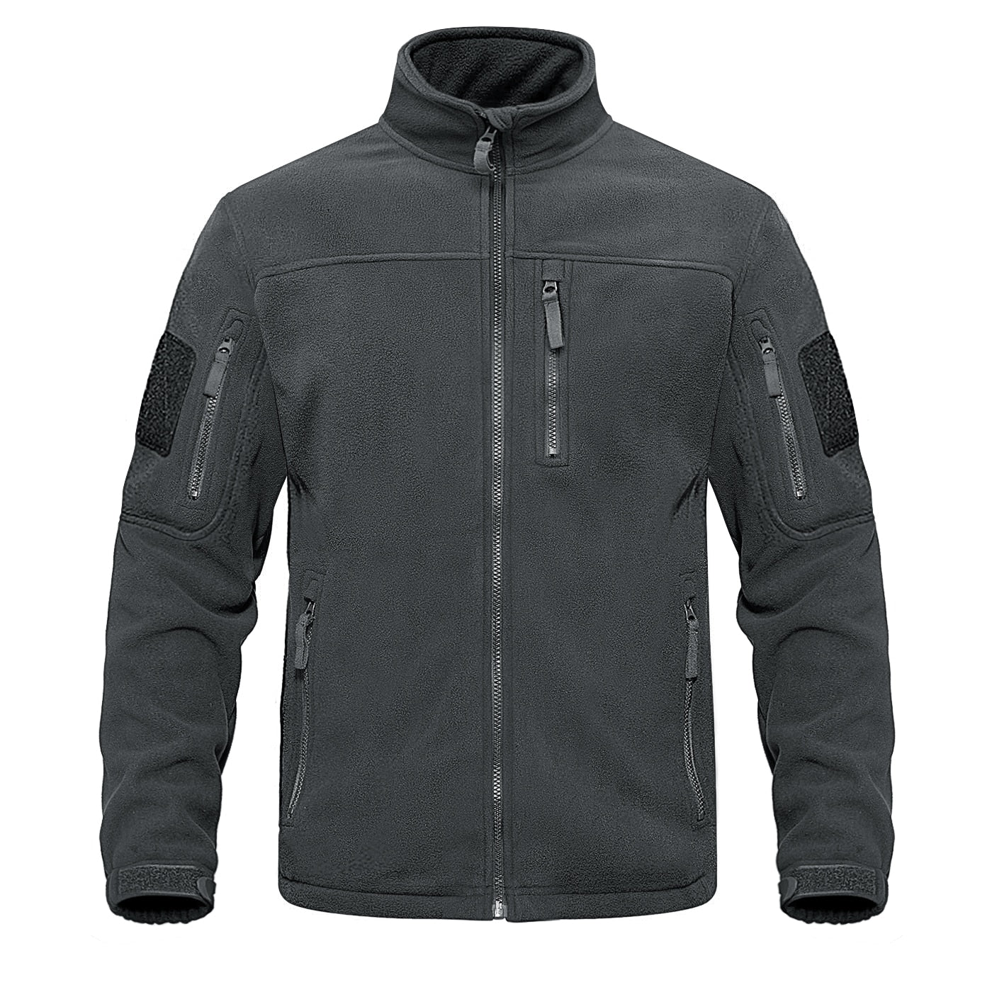 Full Zip Up Tactical Army Fleece Jacket Military Thermal Warm Outwear Windbreaker