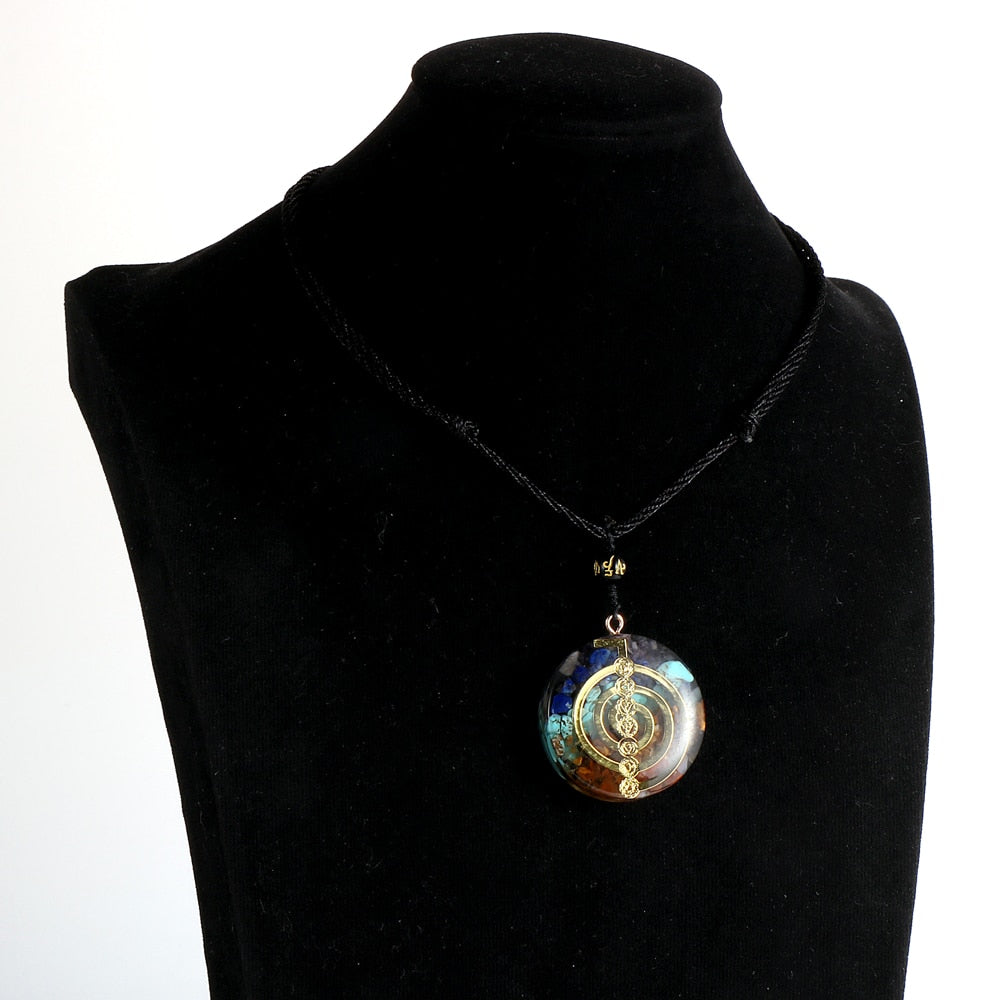 Energy Generator Orgone Amulet 7 Chakras Pendant Necklace