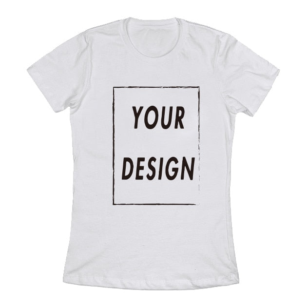 Custom T Shirt EU Size 100% Cotton Make Your Design Logo Text Men Women Print Original Design