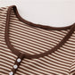 Striped Soft Cotton T-shirt 2022 Summer Fashion Slim O Neck Streetwear Tees Women Chic Tops