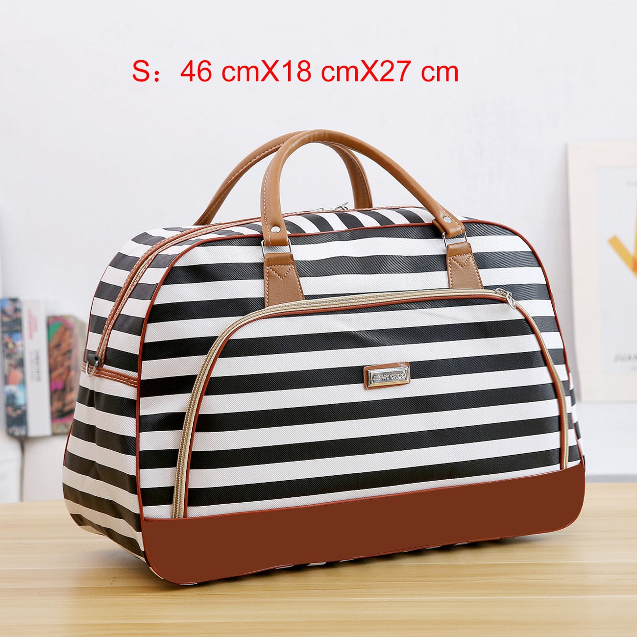 Women Travel Bags PU Leather Large Capacity Waterproof Print Luggage Duffle Bag