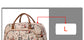 Women Travel Bags PU Leather Large Capacity Waterproof Print Luggage Duffle Bag