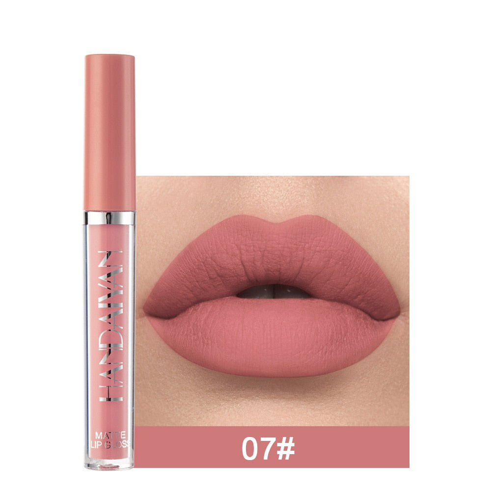 12 Colors Sexy Liquid Lipstick Matte Waterproof Lipgloss Nude Makeup Cosmetic