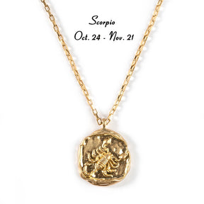 twelve zodiac signs necklace