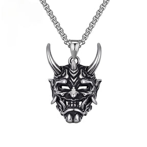 Punk Ghost Skull Mask Pendant Necklace Cool Men's Rock Party Jewelry