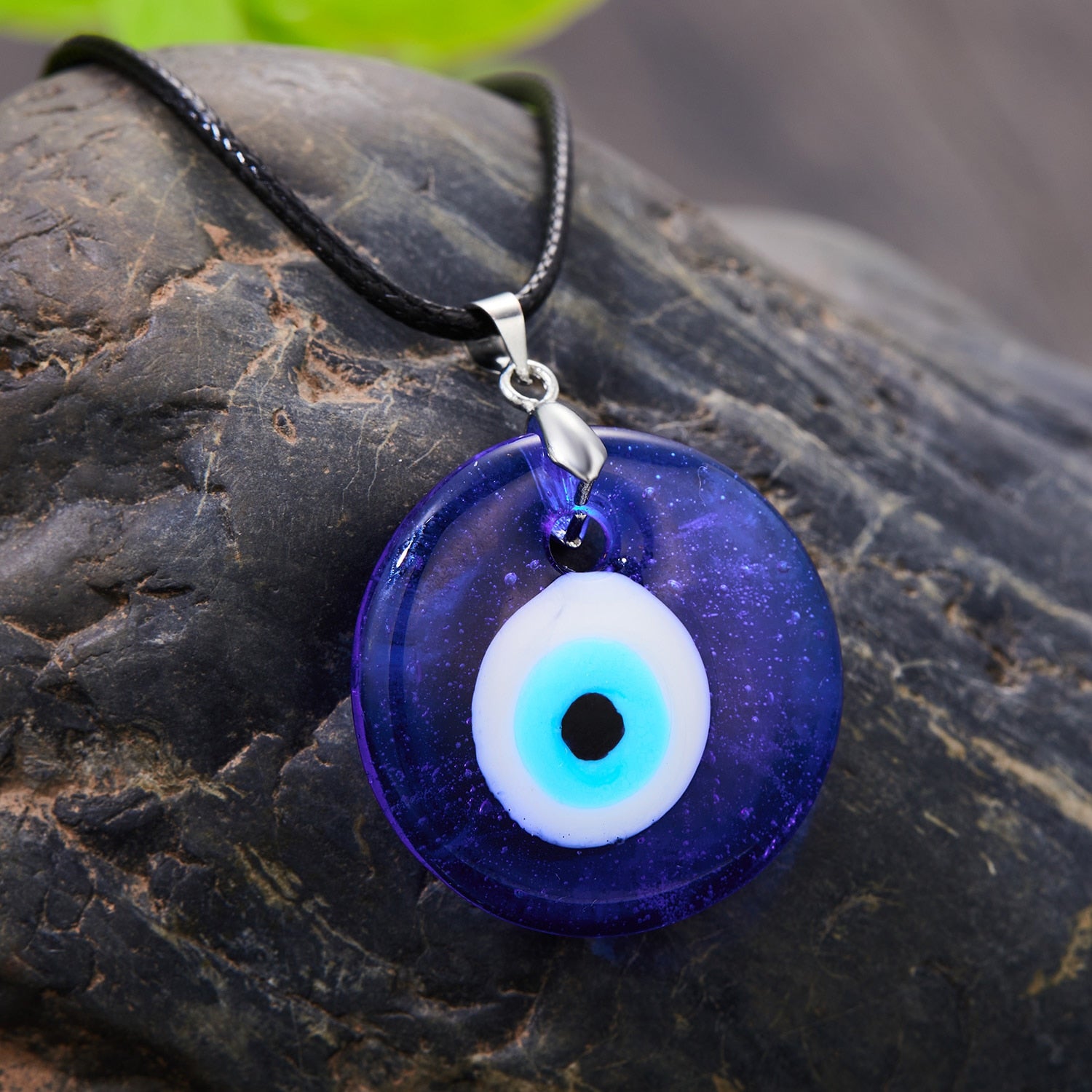 Turkish Evil Eye Pendant Choker Necklace Lucky Blue Evil Eyes Clavicle Chain Necklace