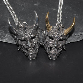 Punk Ghost Skull Mask Pendant Necklace Cool Men's Rock Party Jewelry