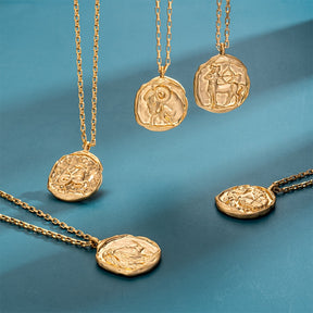 Collana Moneta d'Oro Collana Zodiaco Costellazione Collane costellazione