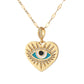 Boho Evil Blue Eye Halskette für Frauen Männer Schlange Allsehende Augenhalskette