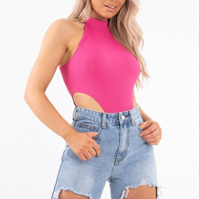 2022 Neon Grün Rot Orange Sexy Bodysuit Sommerkleidung für Frauen Casual Streetwear Overalls