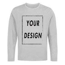 Custom Long Sleeve Shirt EU Size 100% Cotton Make Your Design Logo Text High Quality Gifts Tops