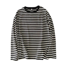 Women Striped Long Sleeve T-shirts Female Streetwear Autumn Spring Cotton Tees Tops