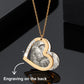 Personalized Photo Necklace For Family Gift Lover Diamond Pendant Engrave Name Necklace