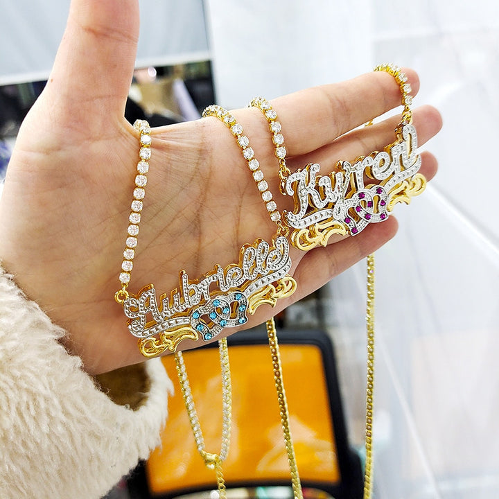 3d nameplate necklace