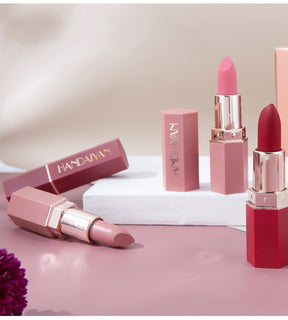 Set di cosmetici per rossetto idratante a lunga durata con rossetto antiaderente opaco a 6 colori